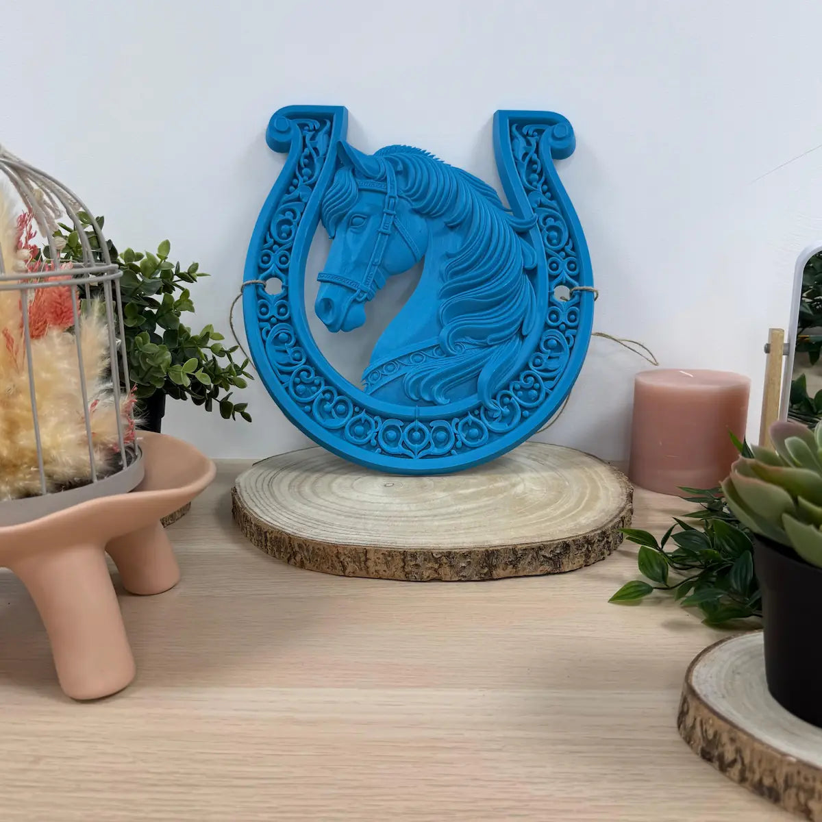 Cheval Dans Fer imprimé en 3D | Figurine 3D - POMM Créations