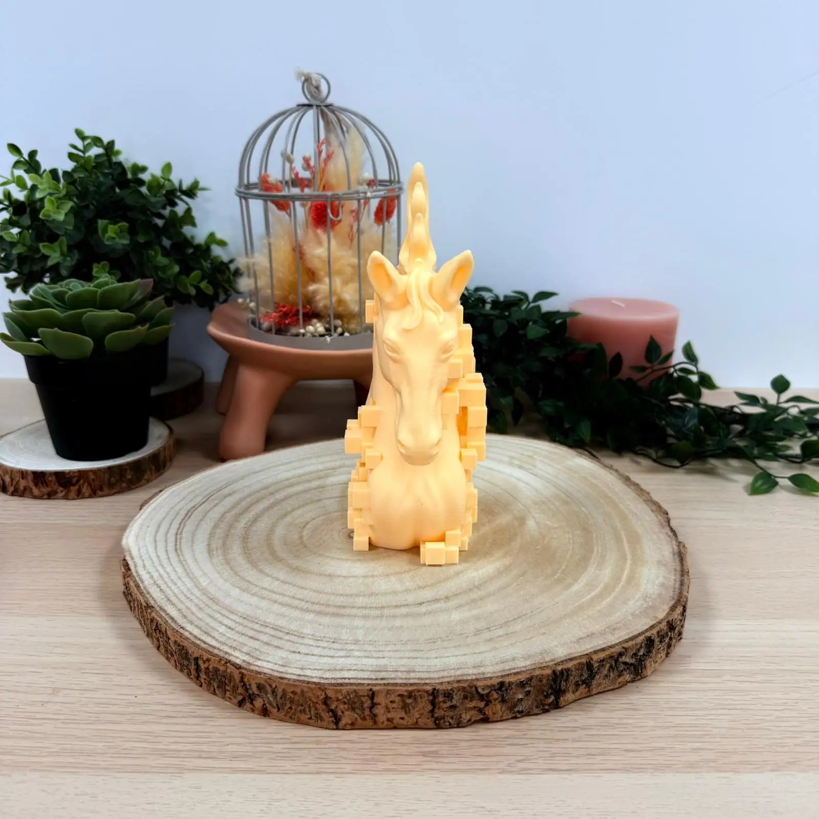 Cheval Pixel imprimé en 3D | Figurine 3D - POMM Créations