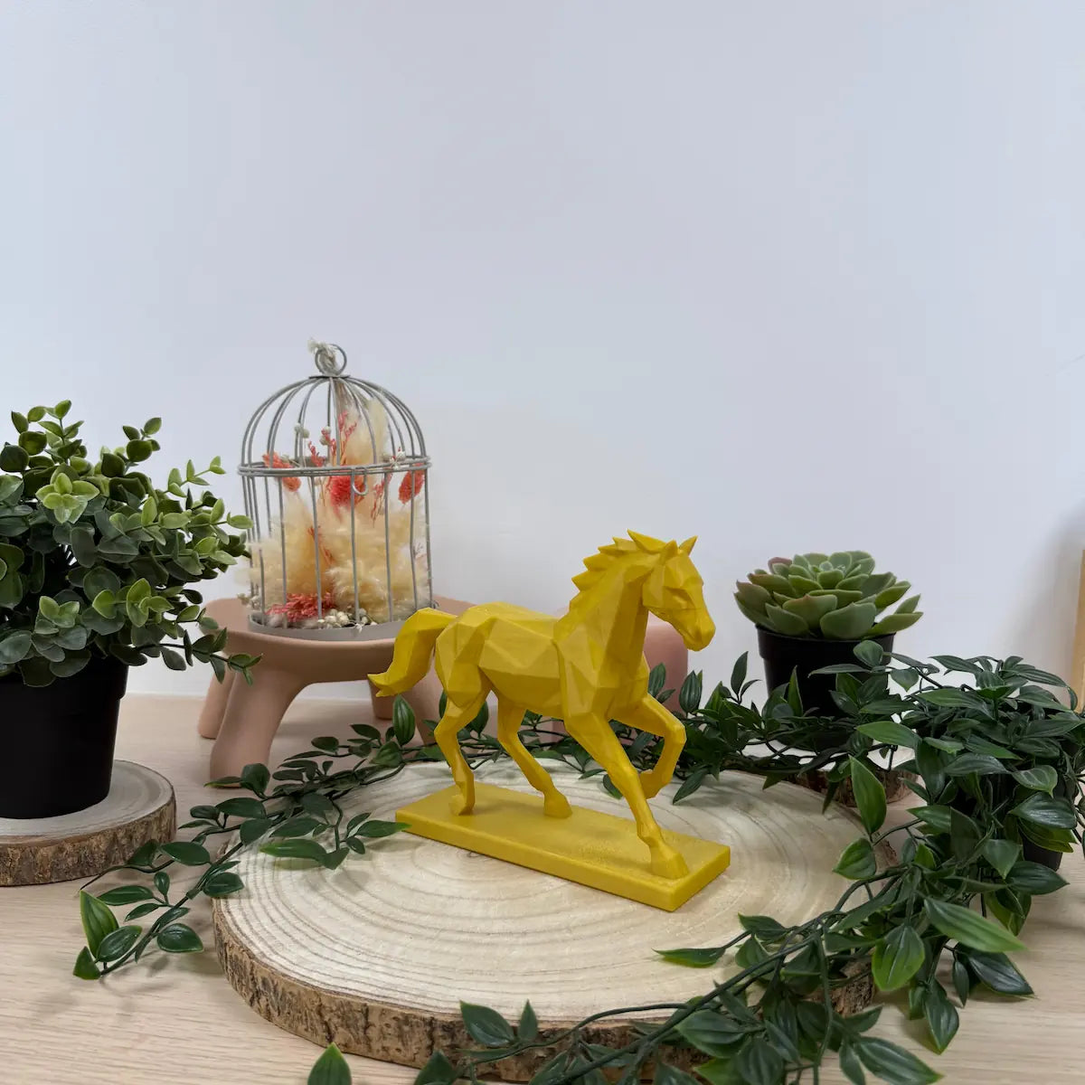 Cheval Trot Origami imprimé en 3D | Figurine 3D - POMM Créations