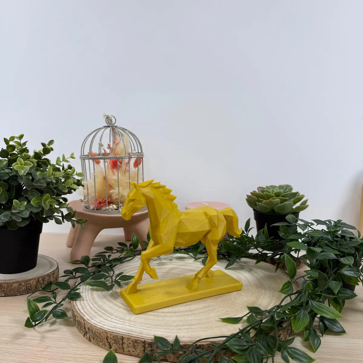 Cheval Trot Origami imprimé en 3D | Figurine 3D - POMM Créations