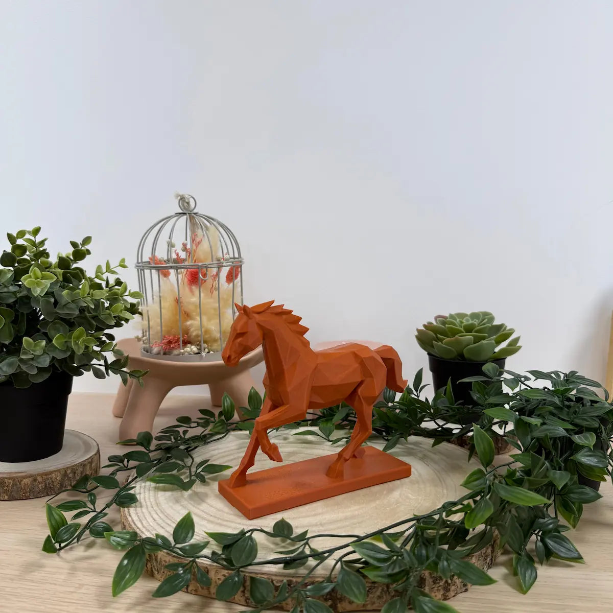 Cheval Trot Origami imprimé en 3D | Figurine 3D - POMM Créations