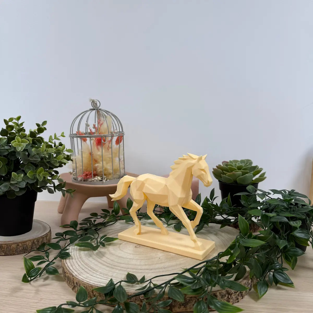 Cheval Trot Origami imprimé en 3D | Figurine 3D - POMM Créations