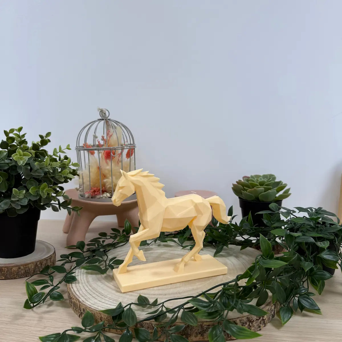 Cheval Trot Origami imprimé en 3D | Figurine 3D - POMM Créations