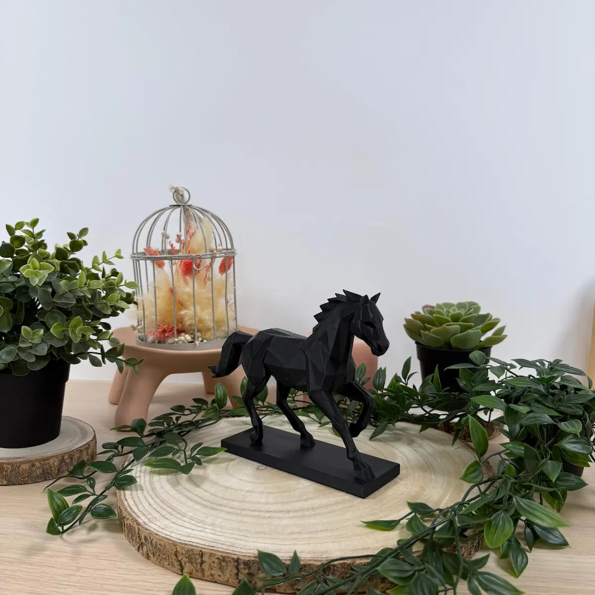 Cheval Trot Origami imprimé en 3D | Figurine 3D - POMM Créations