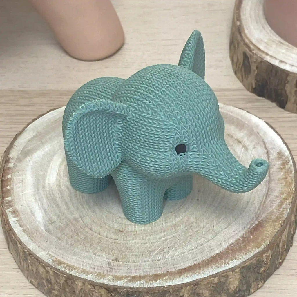 Éléphant à effet tricoté imprimé en 3D | Figurine 3D - POMM Créations