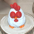 Poulet boudeur imprimé en 3D