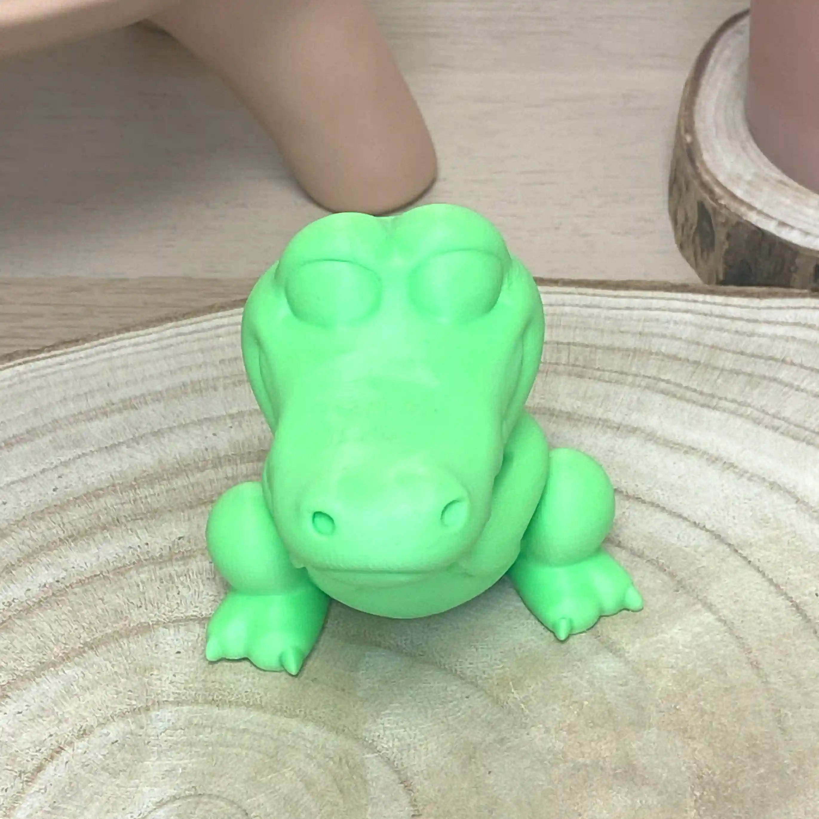 Croco assis