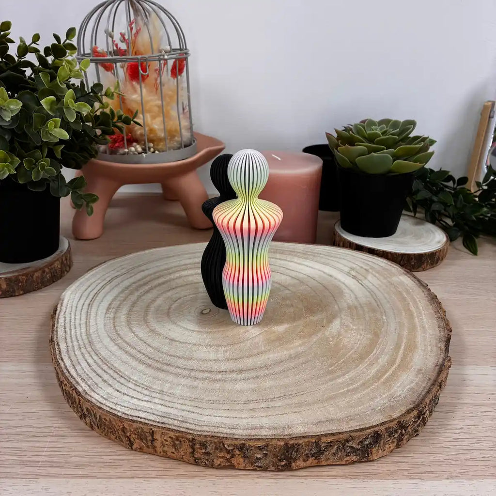 Famille couple imprimée en 3D | Figurine 3D - POMM Créations