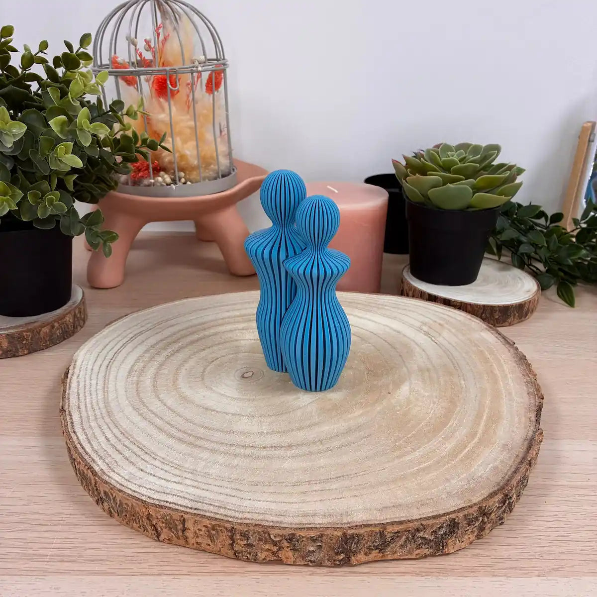Famille couple imprimée en 3D | Figurine 3D - POMM Créations