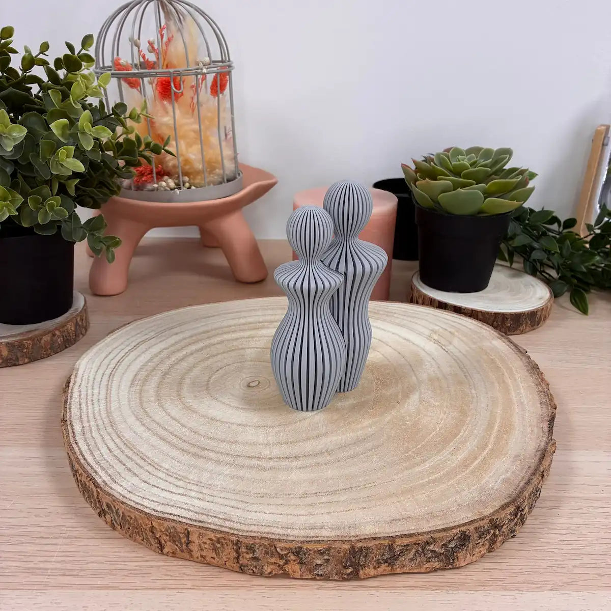 Famille couple imprimée en 3D | Figurine 3D - POMM Créations