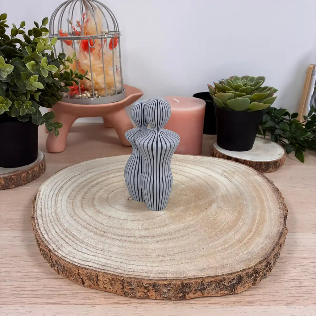 Famille couple imprimée en 3D | Figurine 3D - POMM Créations