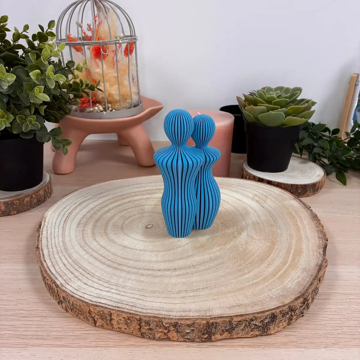 Famille couple imprimée en 3D | Figurine 3D - POMM Créations