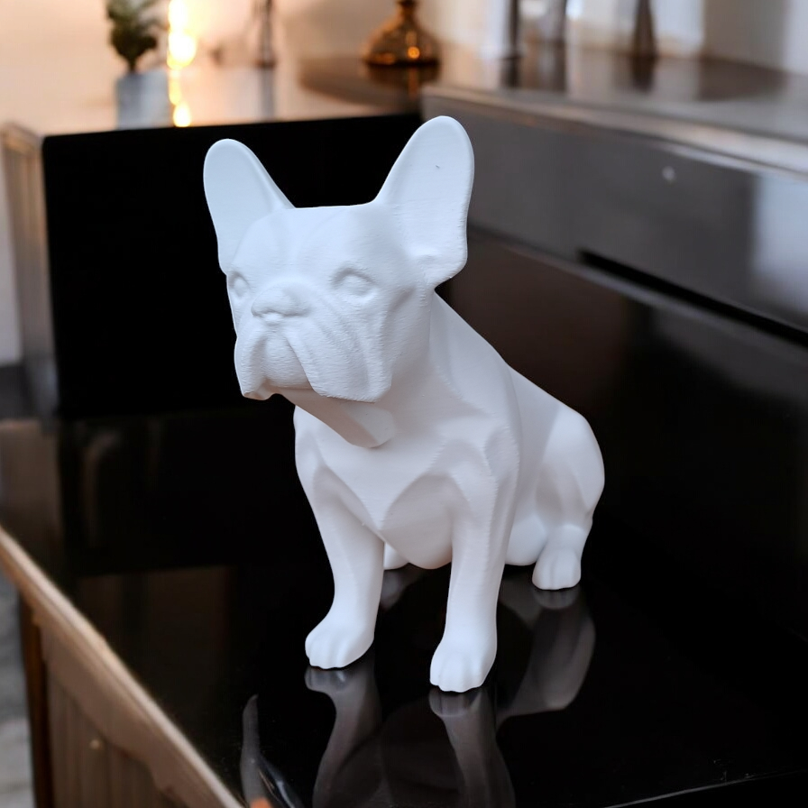 Bouledogue français, le chien imprimé en 3D | Figurine 3D - POMM Créations