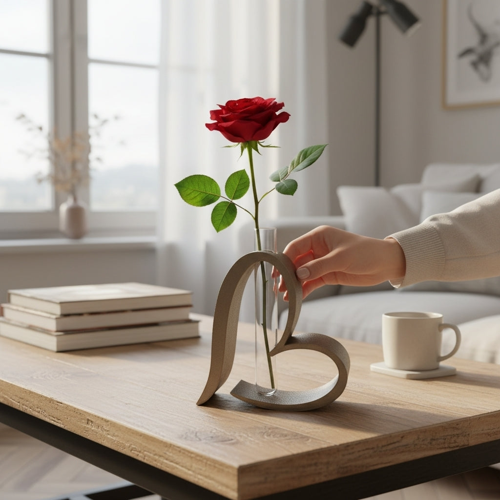 Vase Cœur imprimé en 3D | Décoration 3D - POMM Créations
