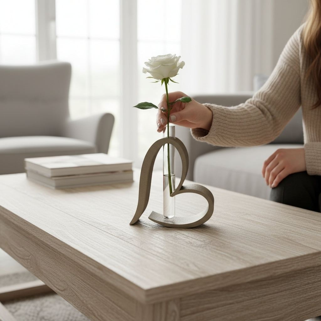 Vase Cœur imprimé en 3D | Décoration 3D - POMM Créations