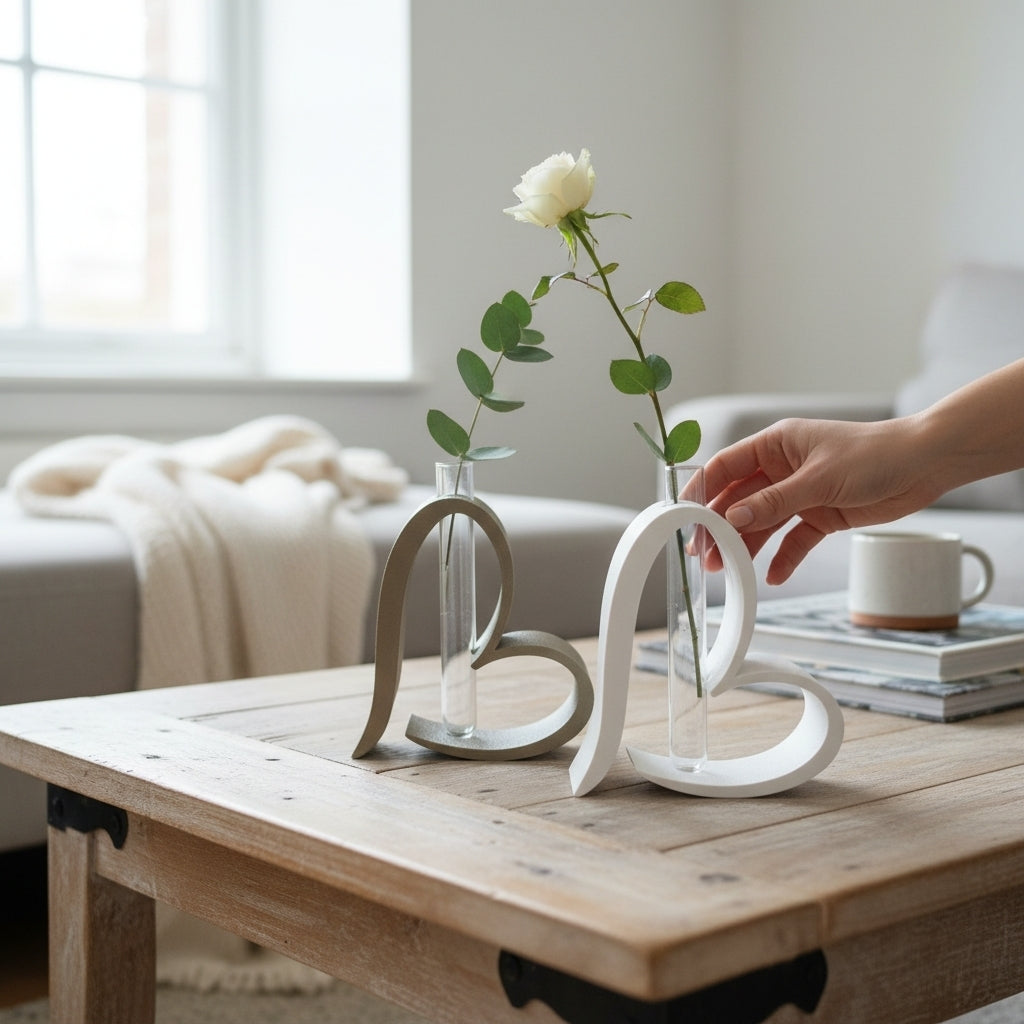 Vase Cœur imprimé en 3D | Décoration 3D - POMM Créations
