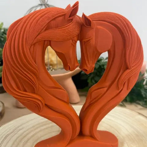 Cheval Love imprimé en 3D | Figurine 3D - POMM Créations