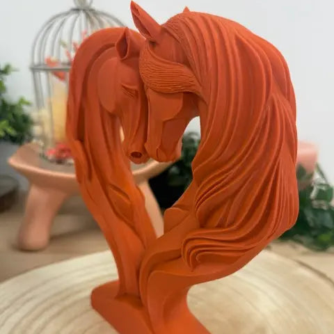 Cheval Love imprimé en 3D | Figurine 3D - POMM Créations