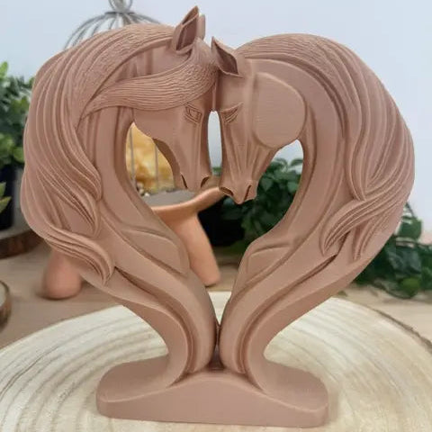 Cheval Love imprimé en 3D | Figurine 3D - POMM Créations