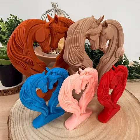 Cheval Love imprimé en 3D | Figurine 3D - POMM Créations