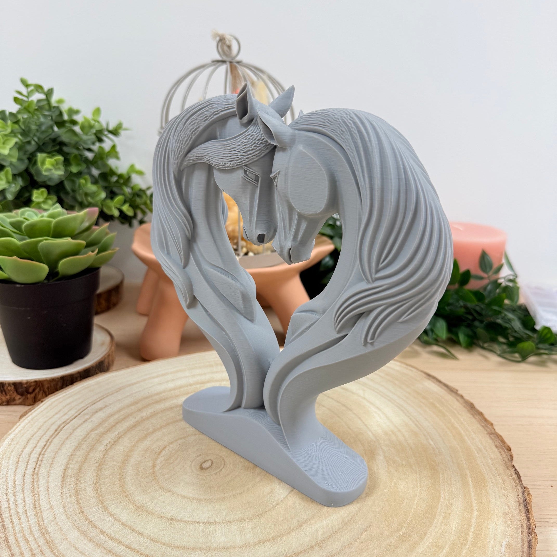 Cheval Love imprimé en 3D | Figurine 3D - POMM Créations