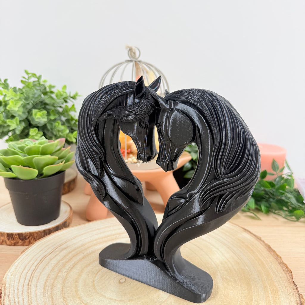 Cheval Love imprimé en 3D | Figurine 3D - POMM Créations