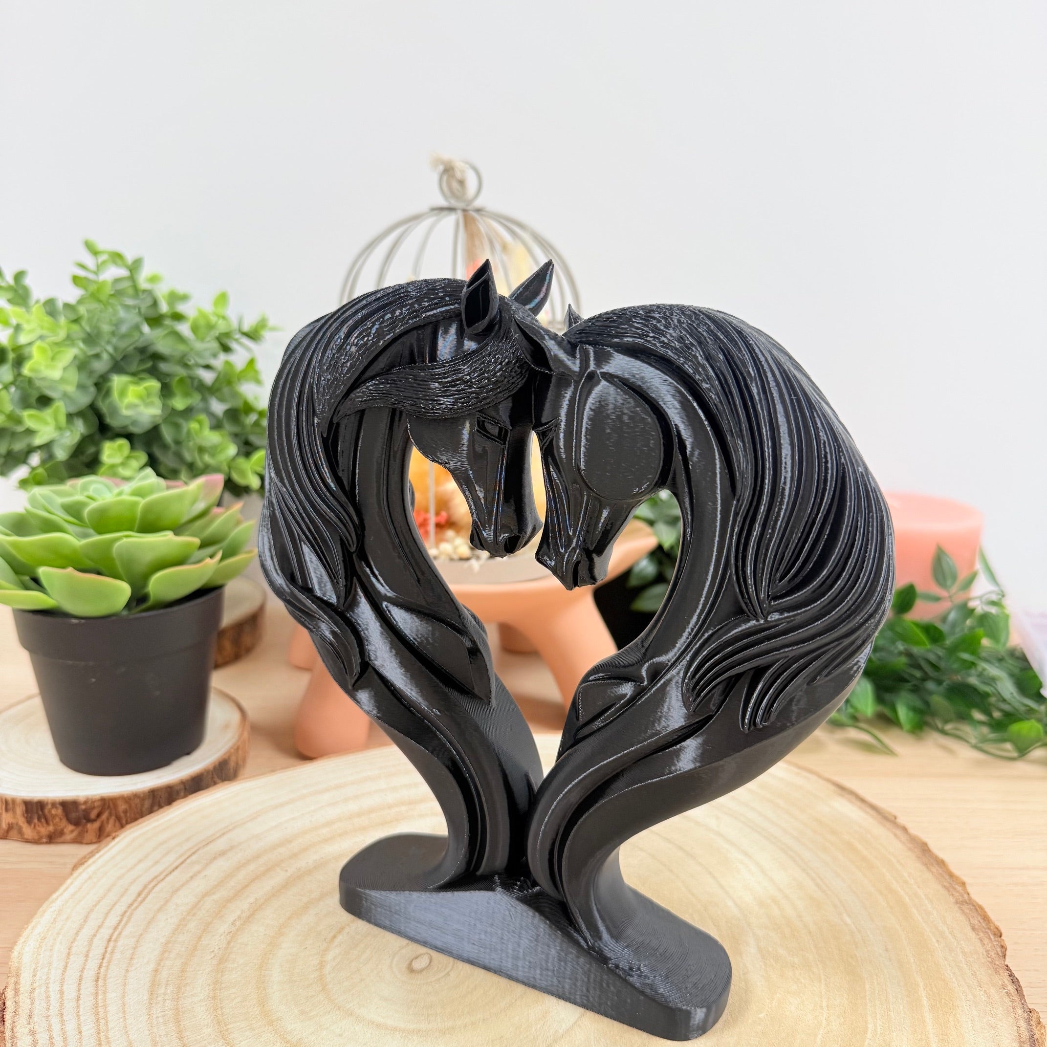 Cheval Love imprimé en 3D | Figurine 3D - POMM Créations