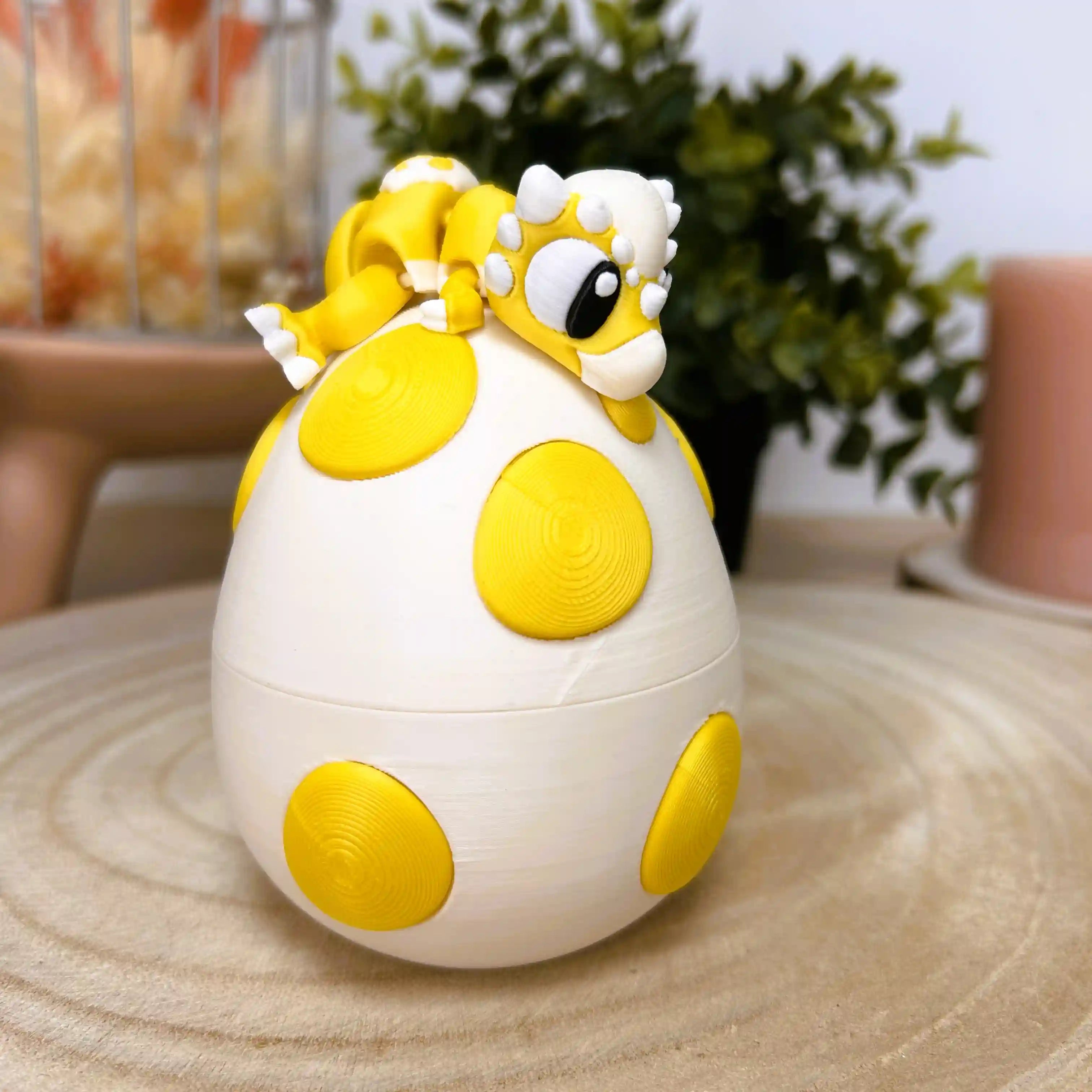 Dino articulé "Moloch" et son œuf imprimé en 3D | Figurine 3D - POMM Créations