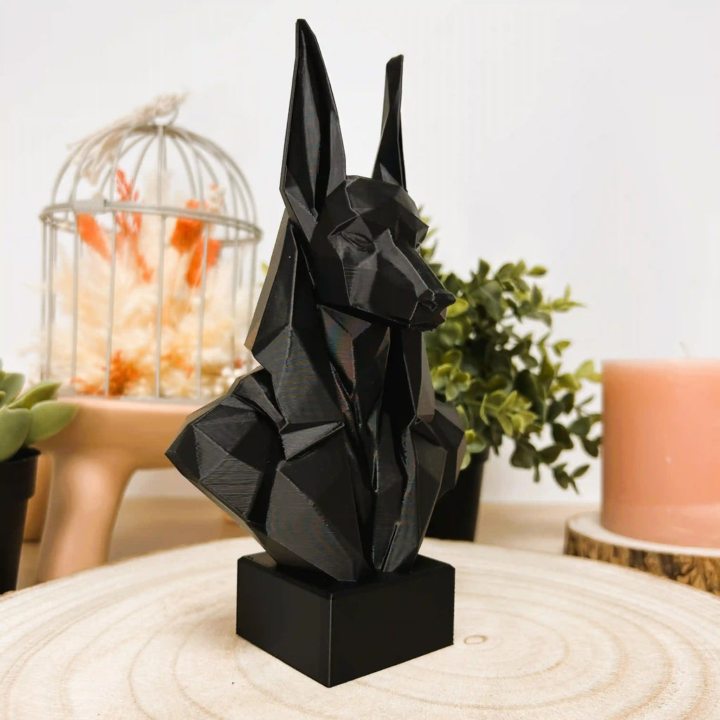 Le buste d'Anubis égyptien imprimé en 3D | Décoration 3D - POMM Créations