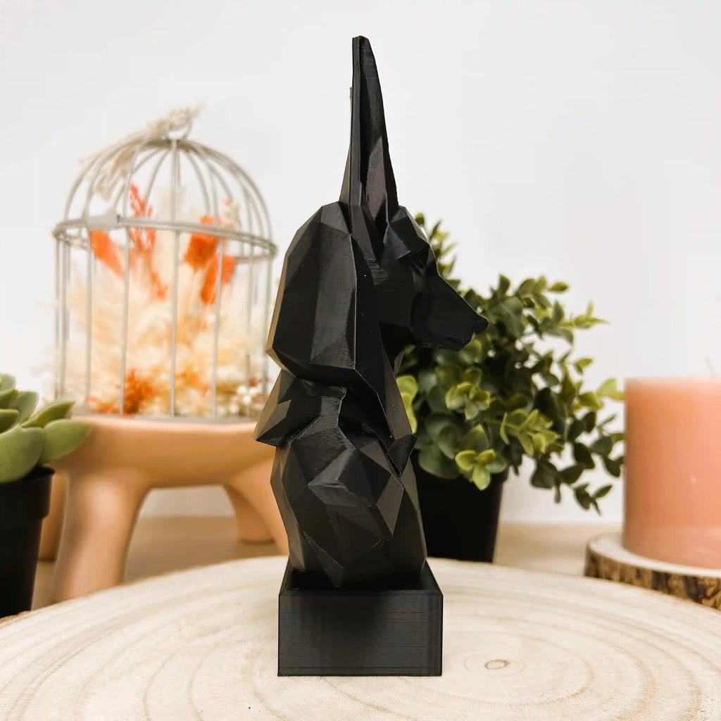 Le buste d'Anubis égyptien imprimé en 3D | Décoration 3D - POMM Créations