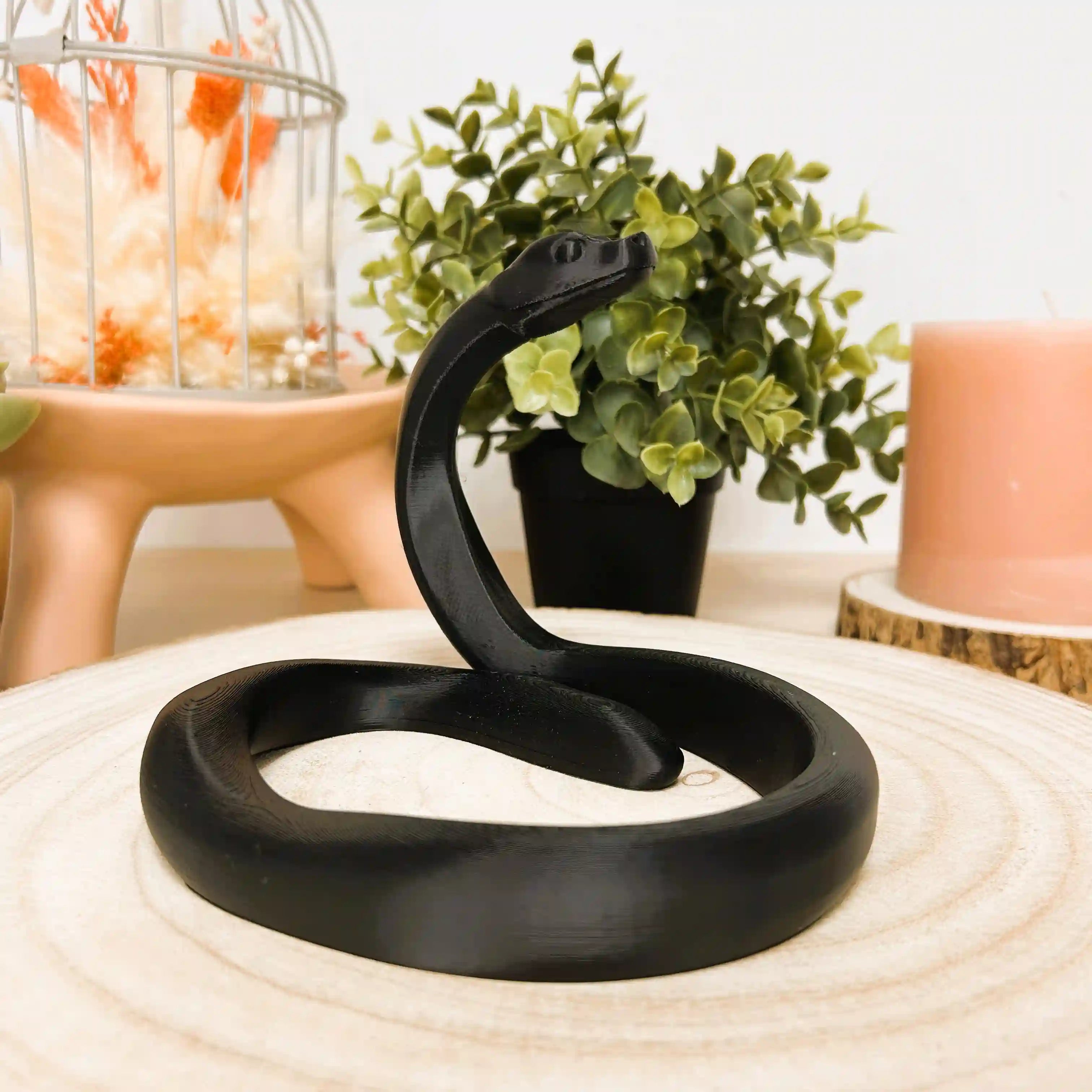Snake, le serpent dressé imprimé en 3D | Figurine 3D - POMM Créations