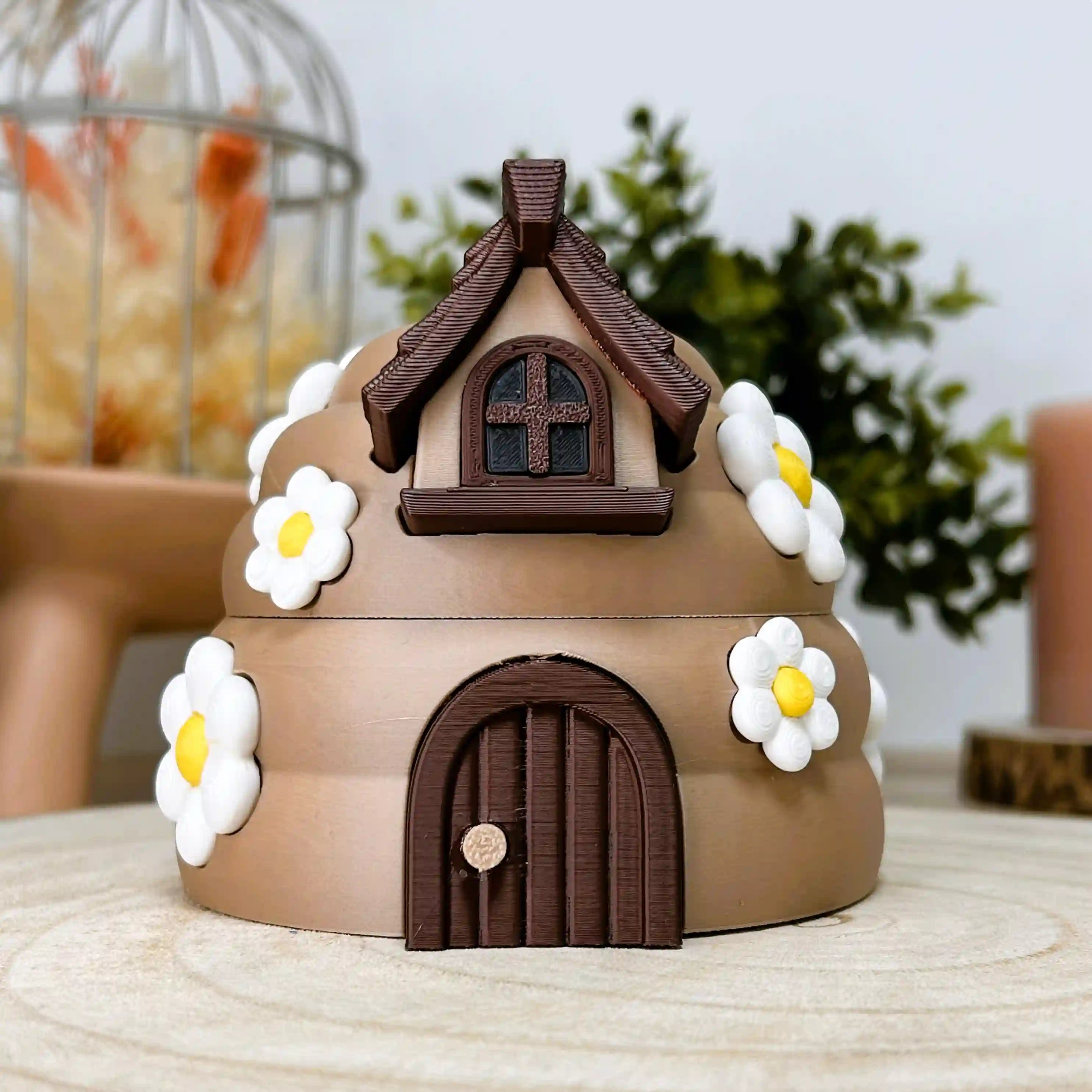 Abeille articulée et sa ruche imprimé en 3D | Figurine 3D - POMM Créations