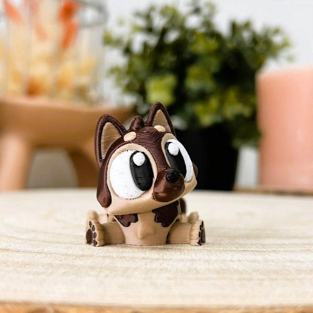 Berger allemand articulé et sa niche imprimé en 3D | Figurine 3D - POMM Créations