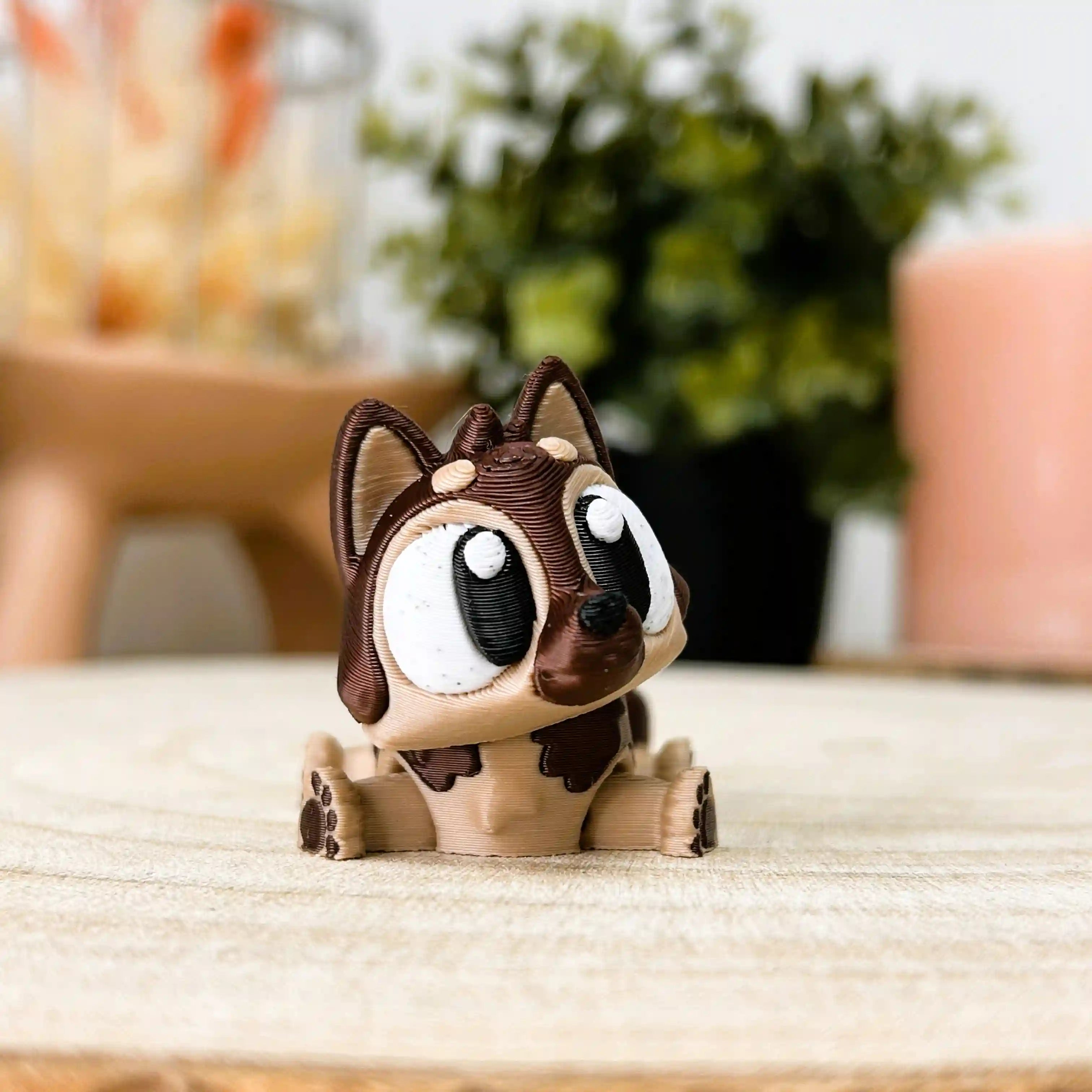 Berger allemand articulé et sa niche imprimé en 3D | Figurine 3D - POMM Créations