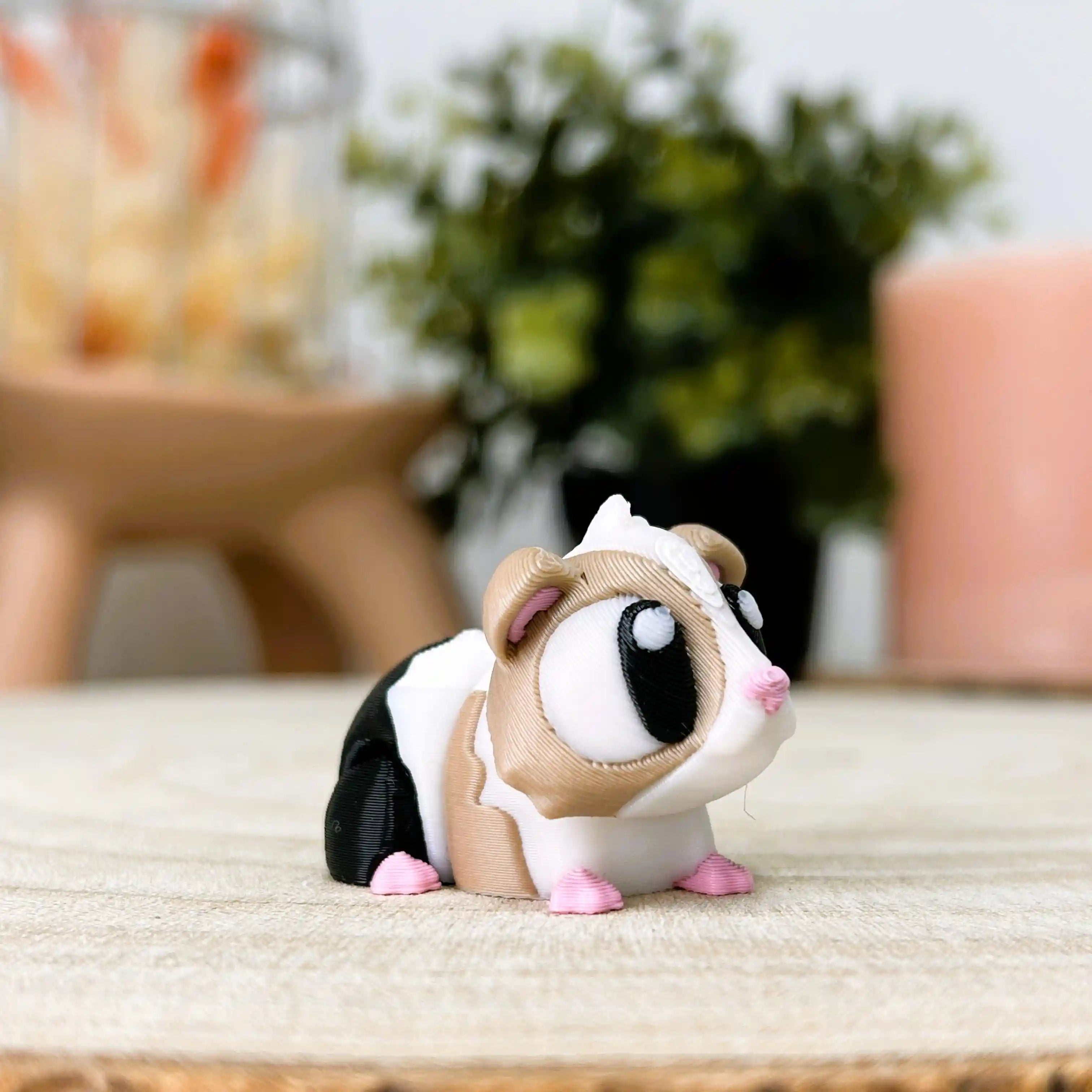 Cochon d'inde articulé et sa cage imprimé en 3D | Mini monde 3D - POMM Créations