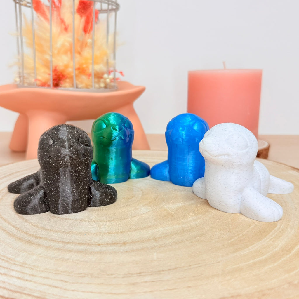 Phoque imprimé en 3D | Figurine 3D - POMM Créations