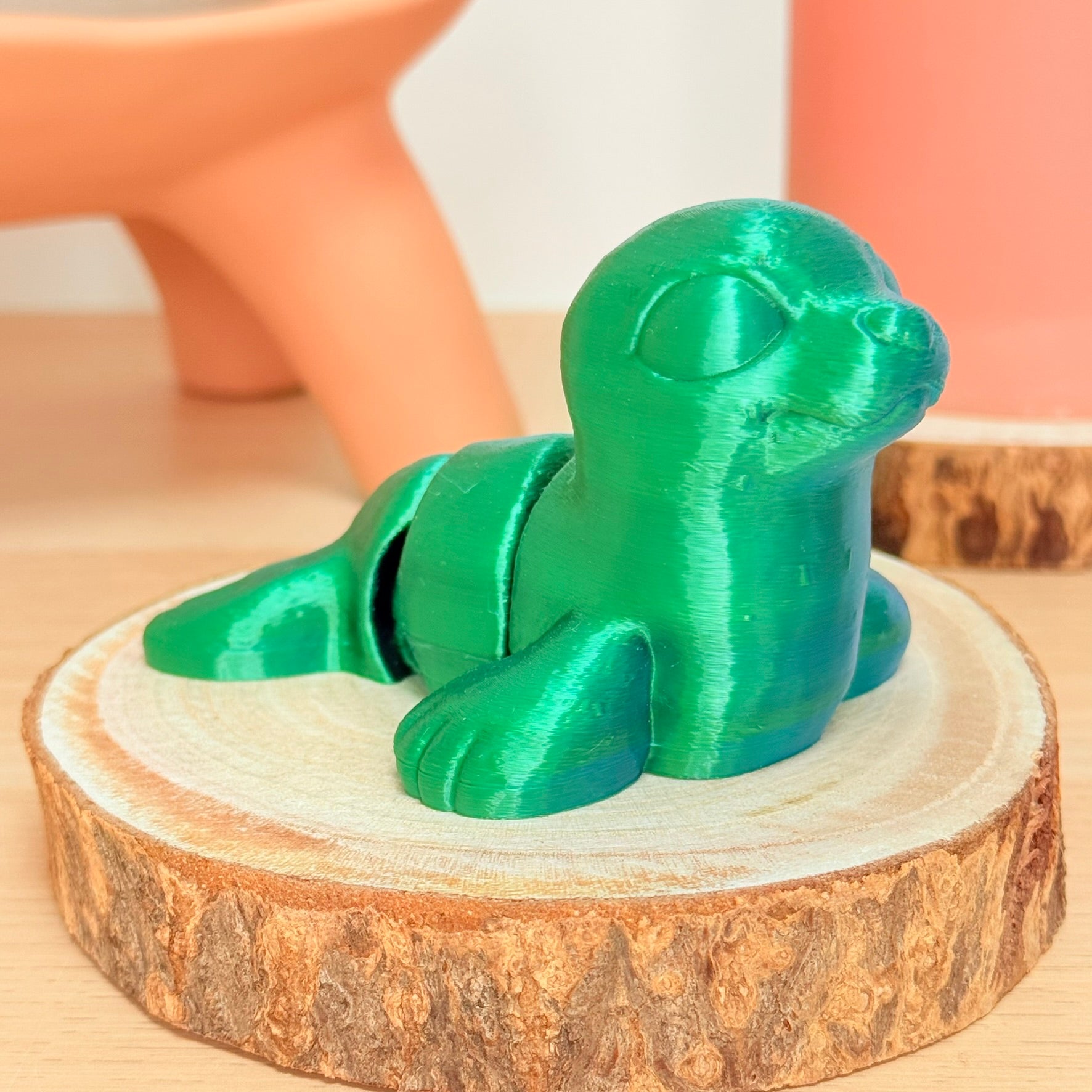 Phoque imprimé en 3D | Figurine 3D - POMM Créations