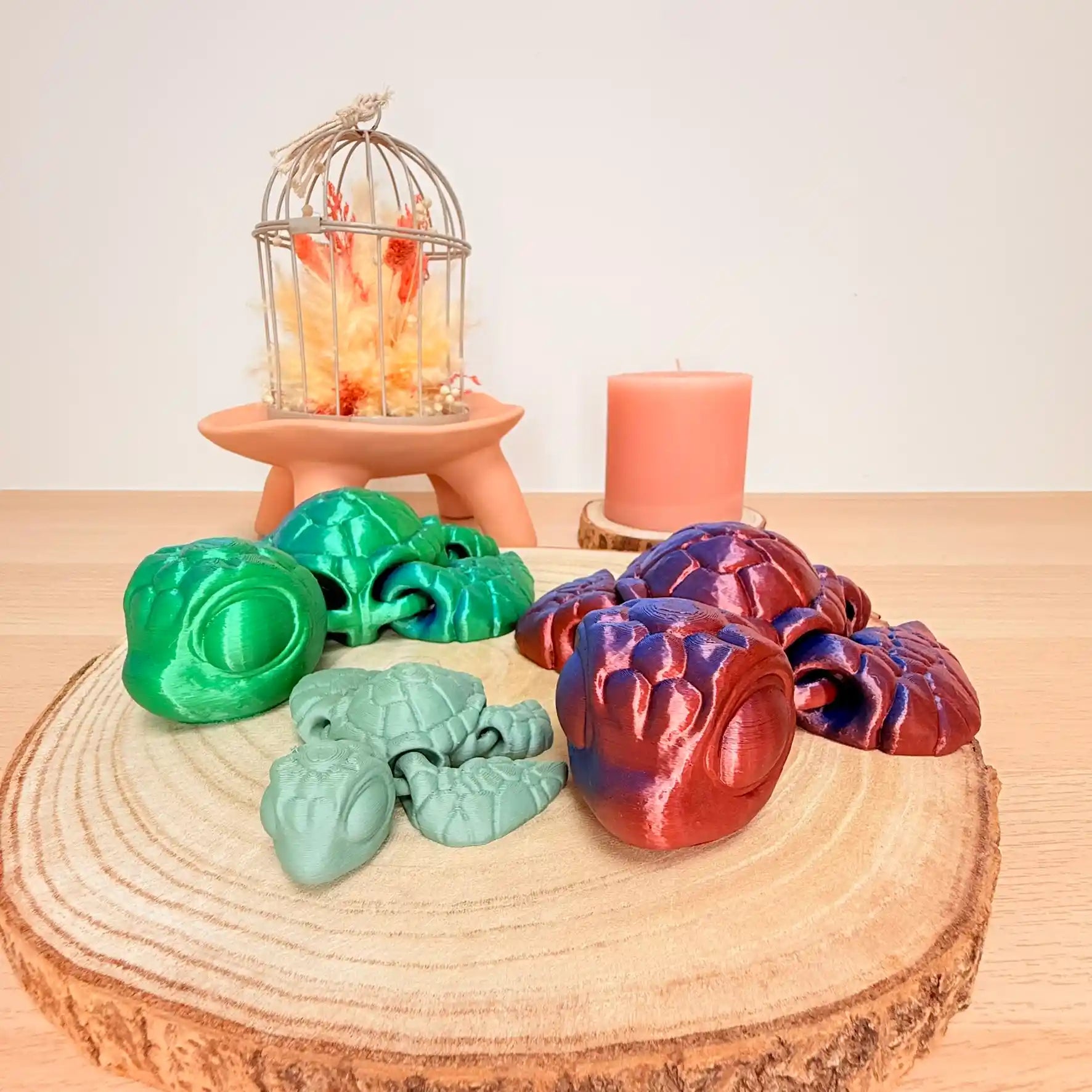 Turtle sea articulée imprimée en 3D | Figurine 3D - POMM Créations