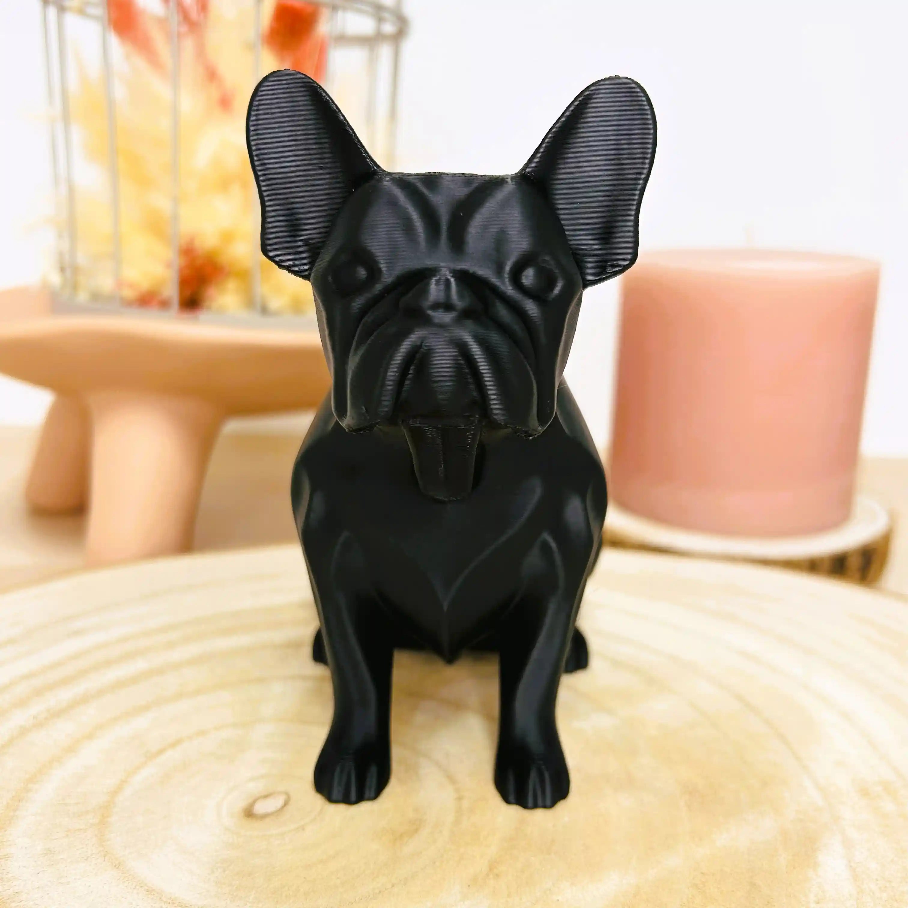 Bouledogue français, le chien imprimé en 3D | Figurine 3D - POMM Créations