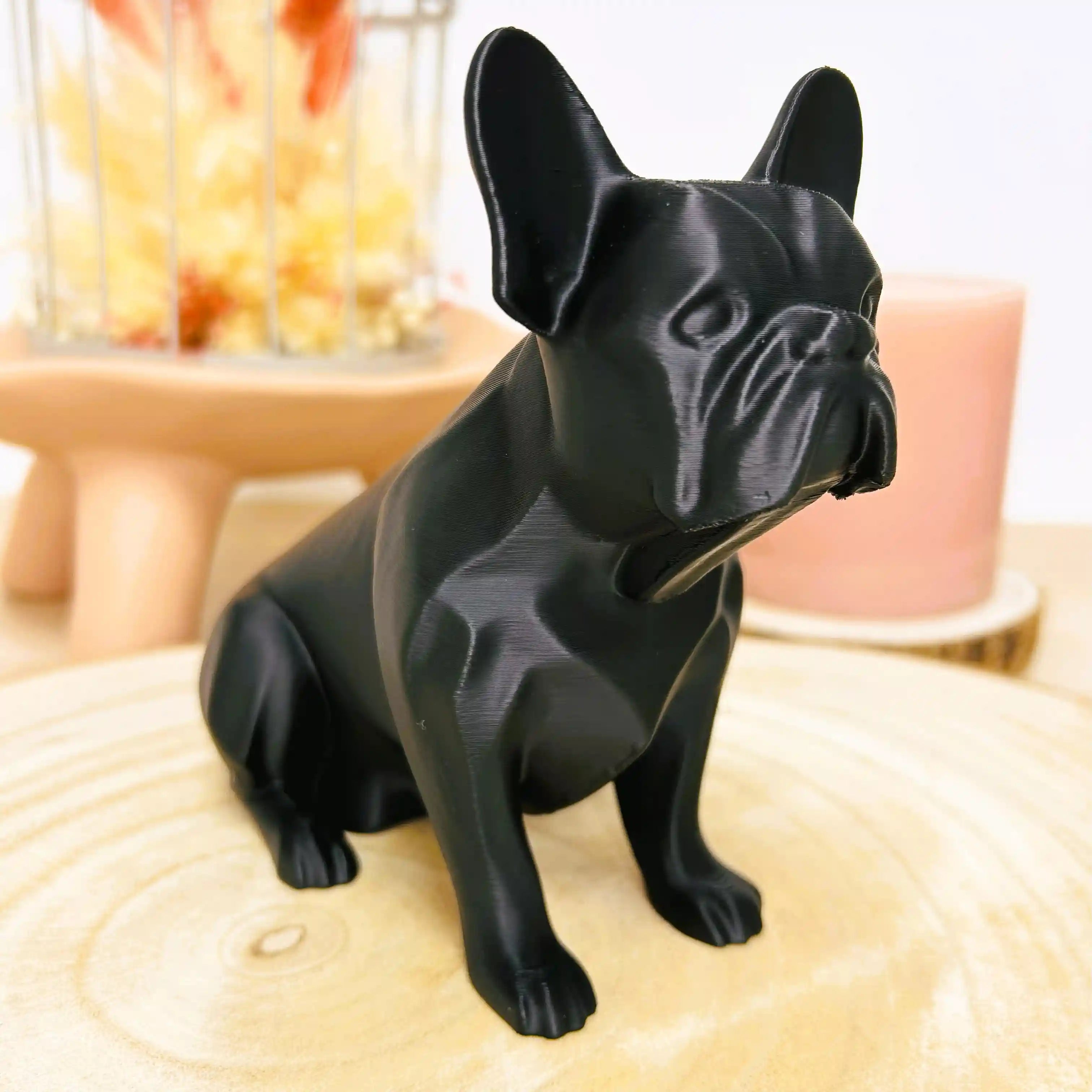 Bouledogue français, le chien imprimé en 3D | Figurine 3D - POMM Créations
