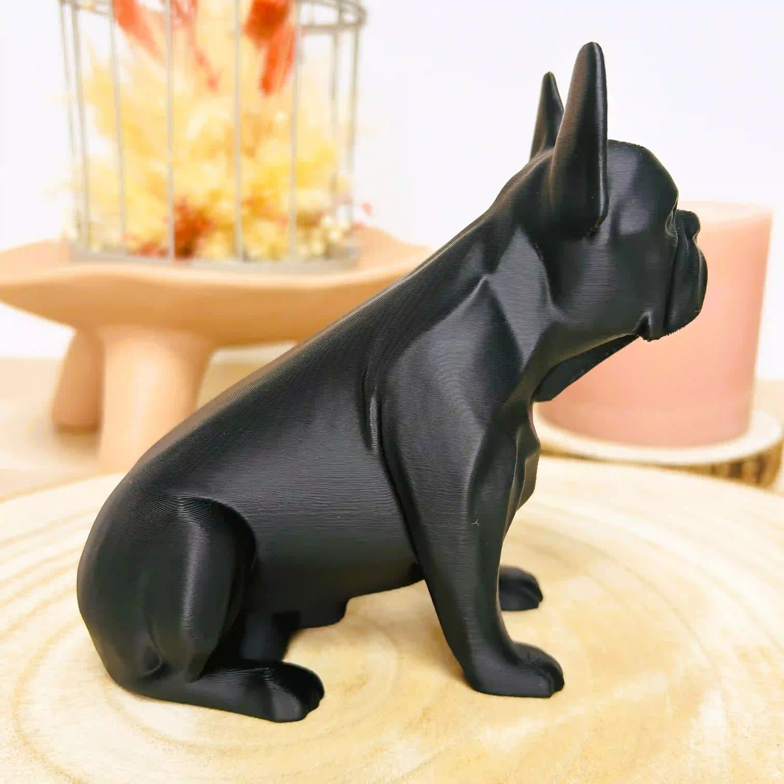 Bouledogue français, le chien imprimé en 3D | Figurine 3D - POMM Créations