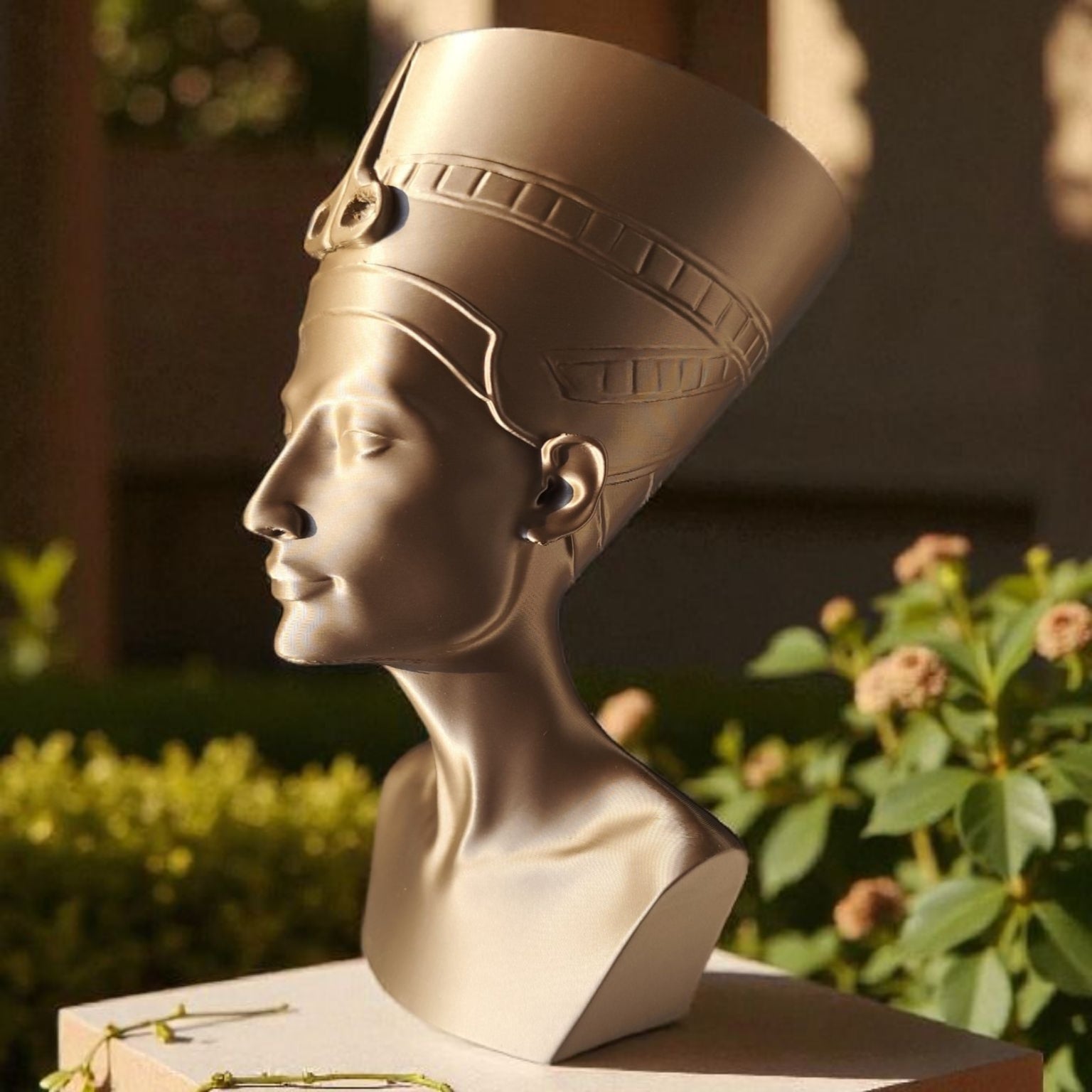 Buste Néfertiti imprimé en 3D | Figurine 3D - POMM Créations