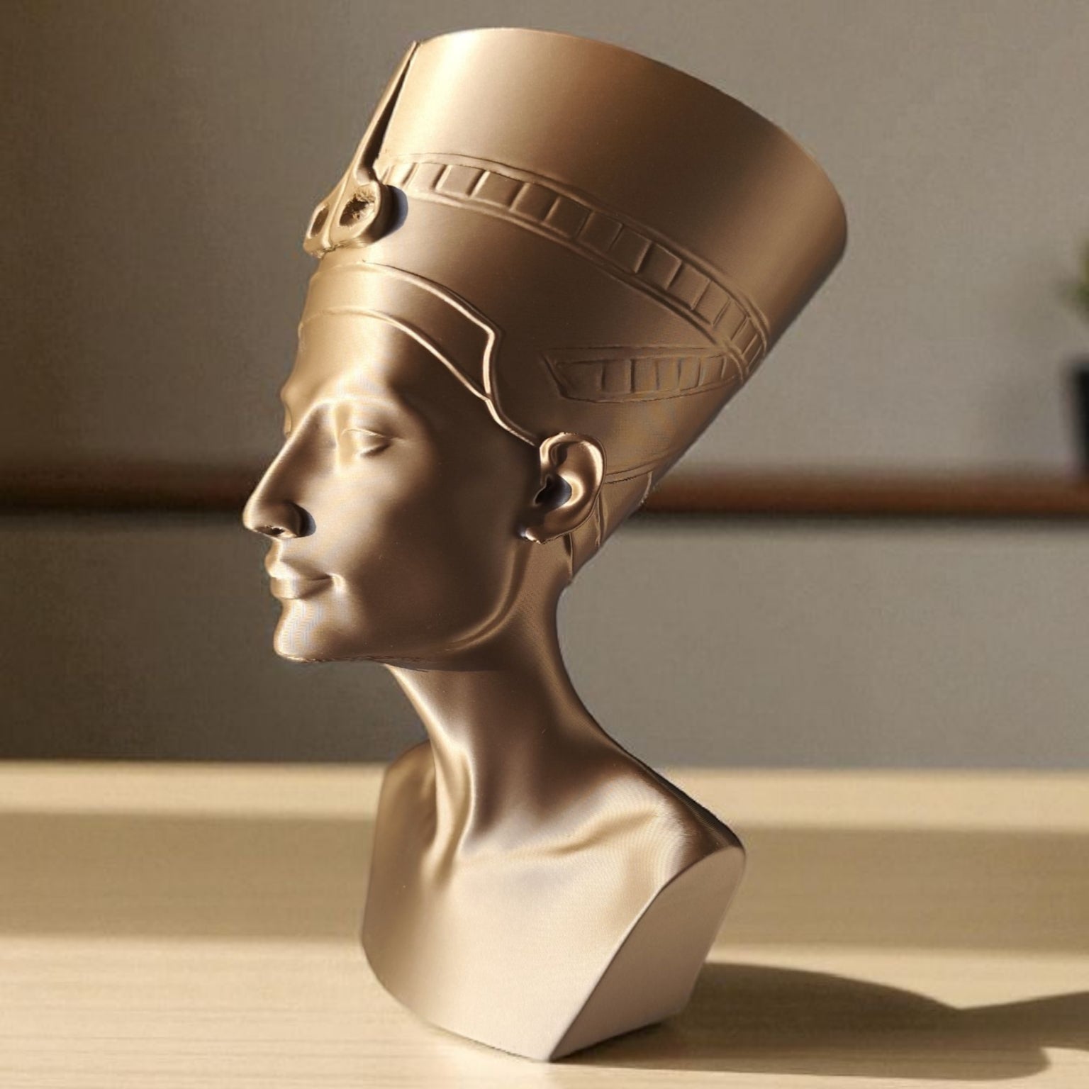 Buste Néfertiti imprimé en 3D | Figurine 3D - POMM Créations