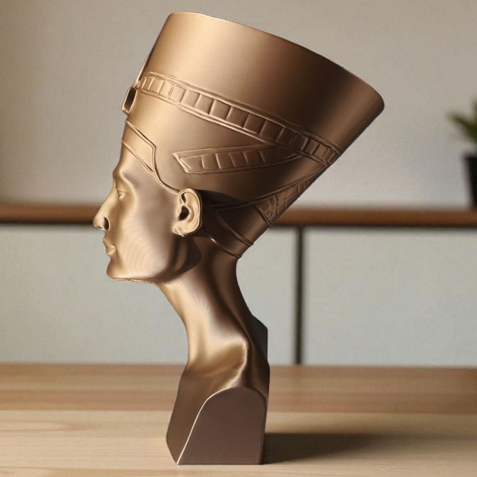 Buste Néfertiti imprimé en 3D | Figurine 3D - POMM Créations