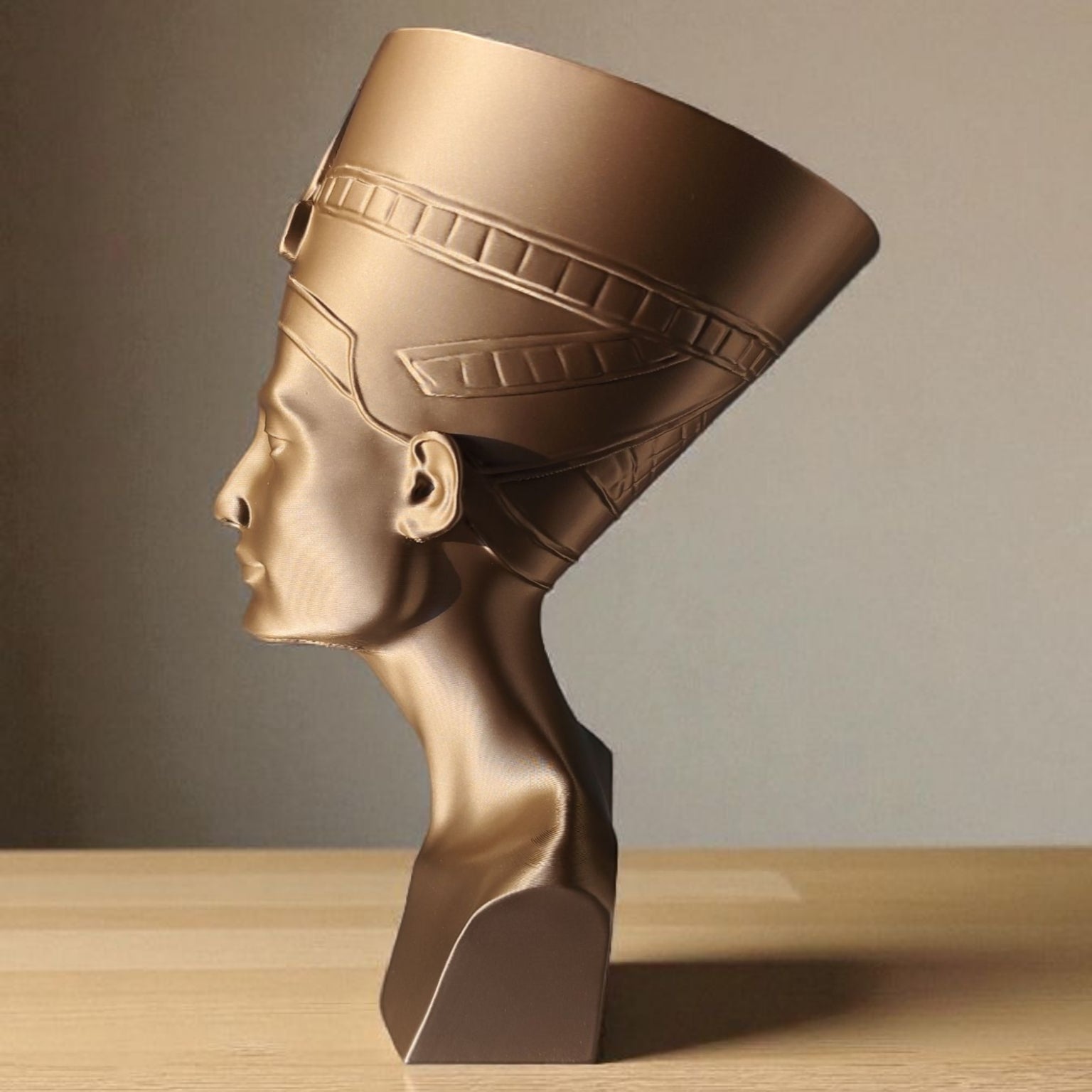 Buste Néfertiti imprimé en 3D | Figurine 3D - POMM Créations
