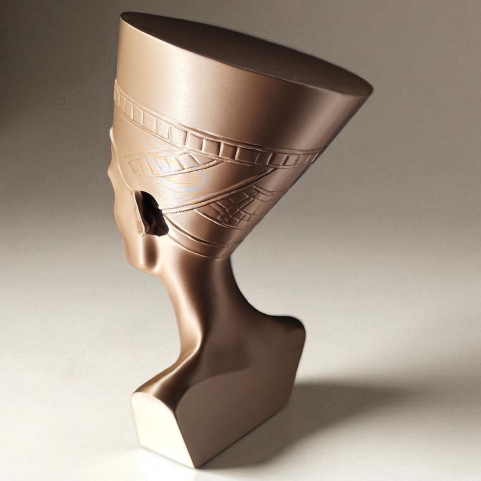 Buste Néfertiti imprimé en 3D | Figurine 3D - POMM Créations