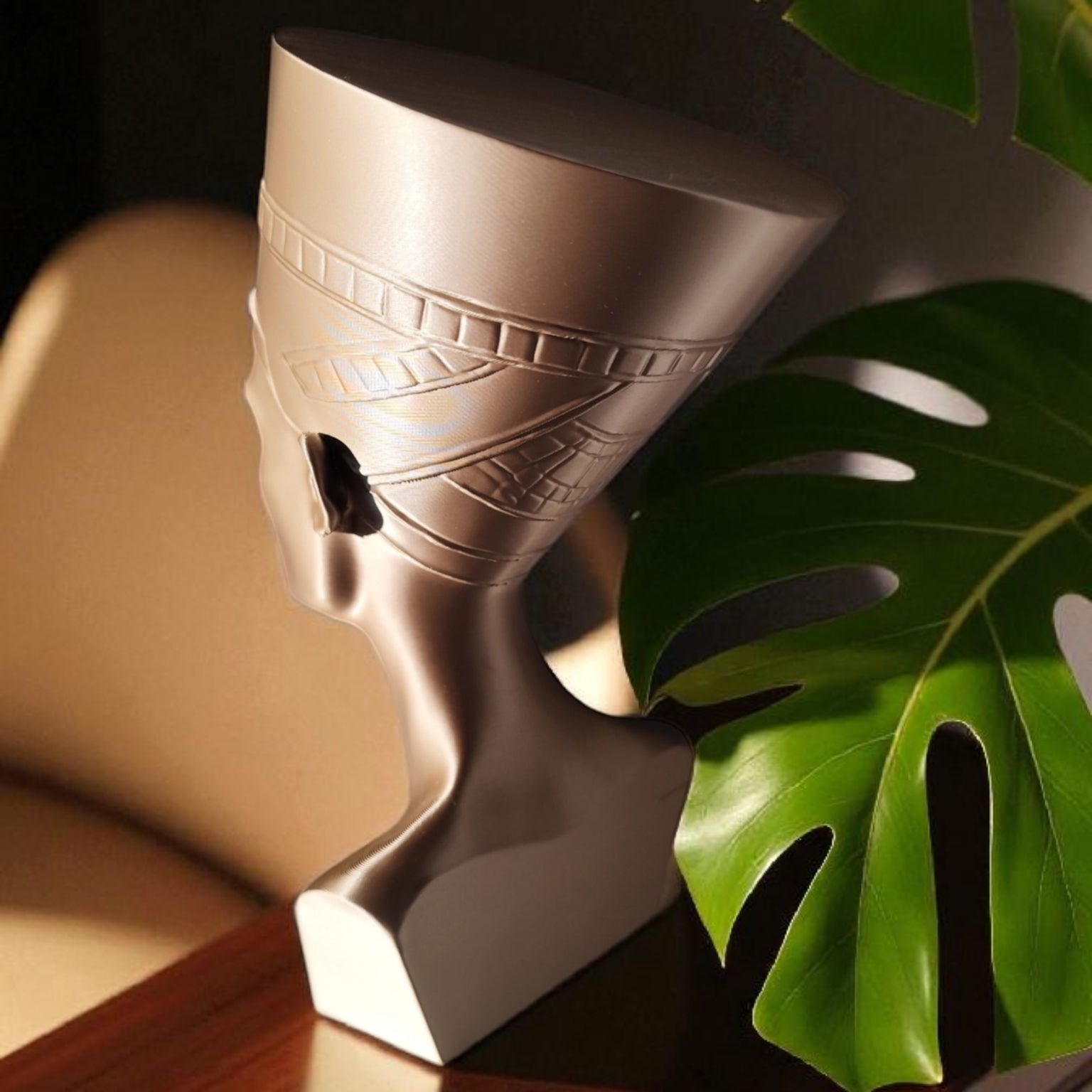 Buste Néfertiti imprimé en 3D | Figurine 3D - POMM Créations