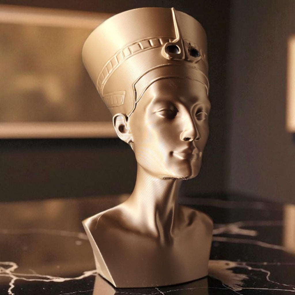 Buste Néfertiti imprimé en 3D | Figurine 3D - POMM Créations
