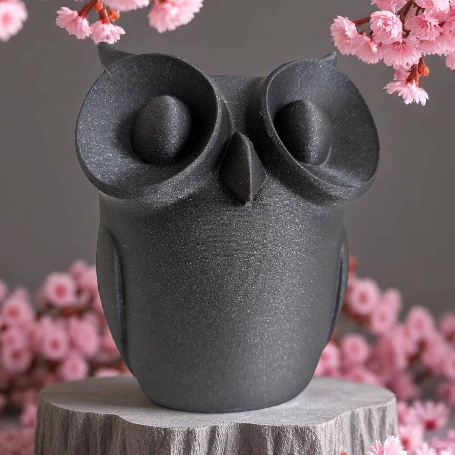 Chouette "Owl" aux grands yeux, la forêt imprimée en 3D | Figurine 3D - POMM Créations