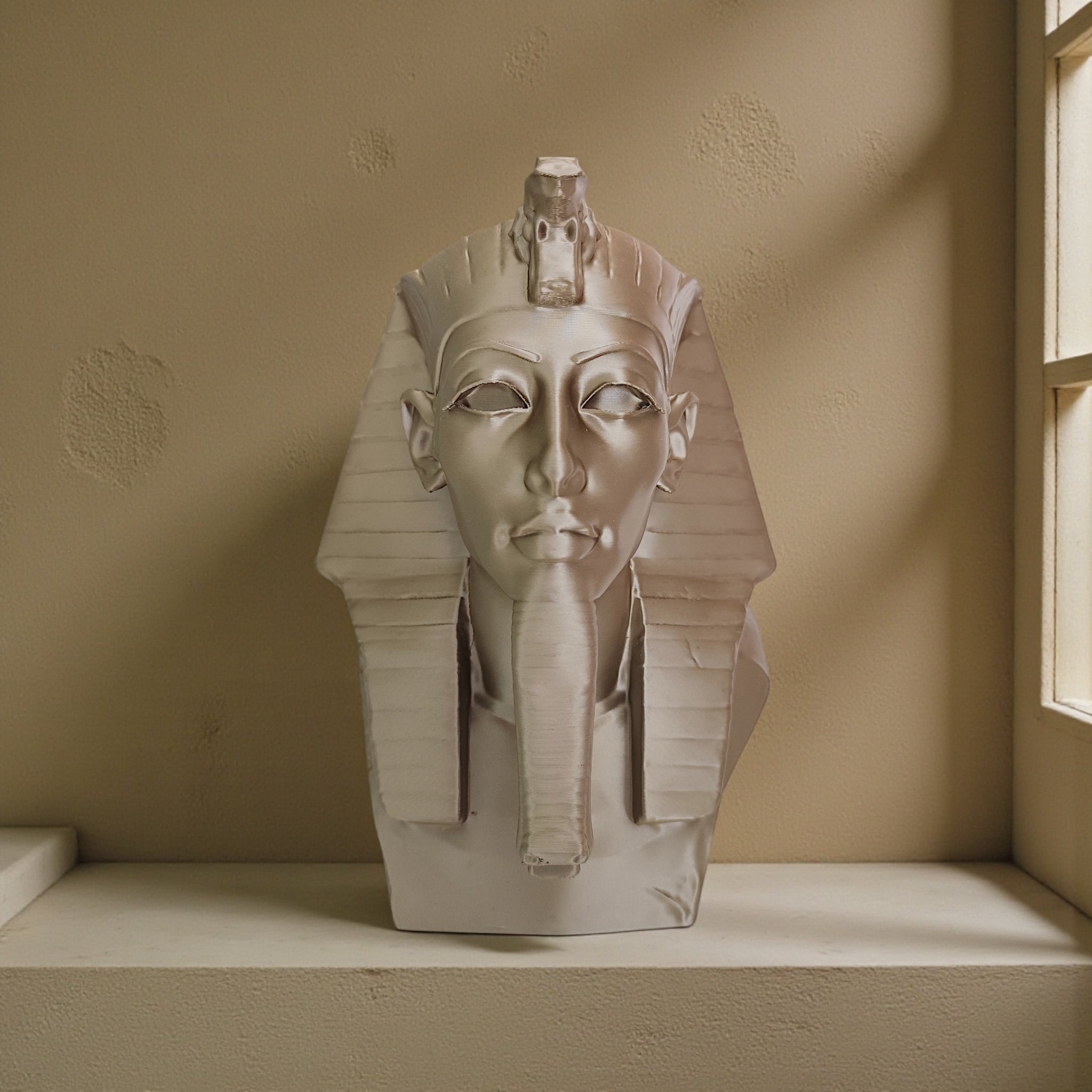 Buste Pharaon imprimé en 3D | Figurine 3D - POMM Créations